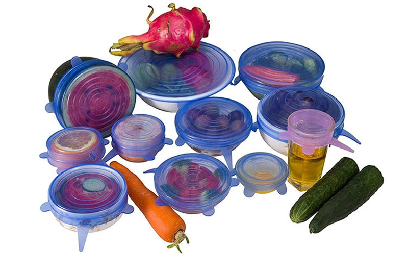 Silicone Reusable Stretch Lids | Airtight Food Wrap