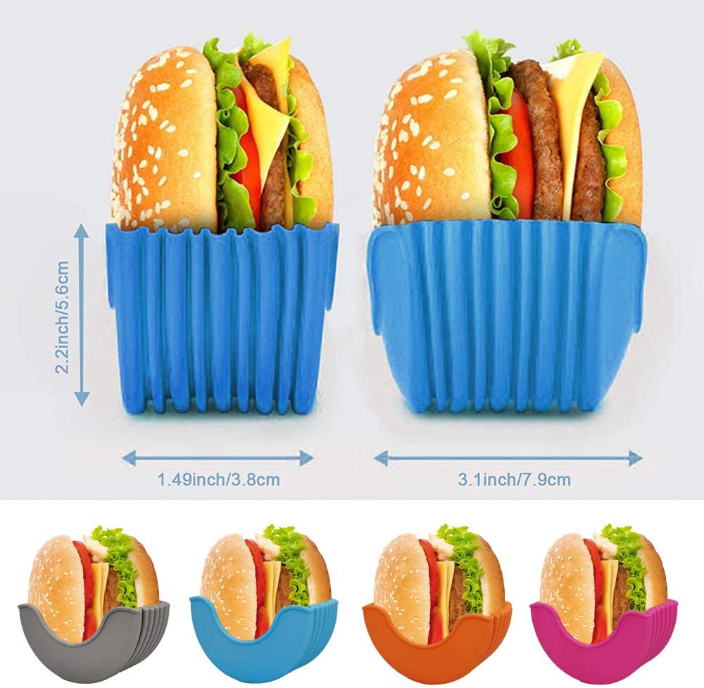 Reusable Silicone Burger Holder
