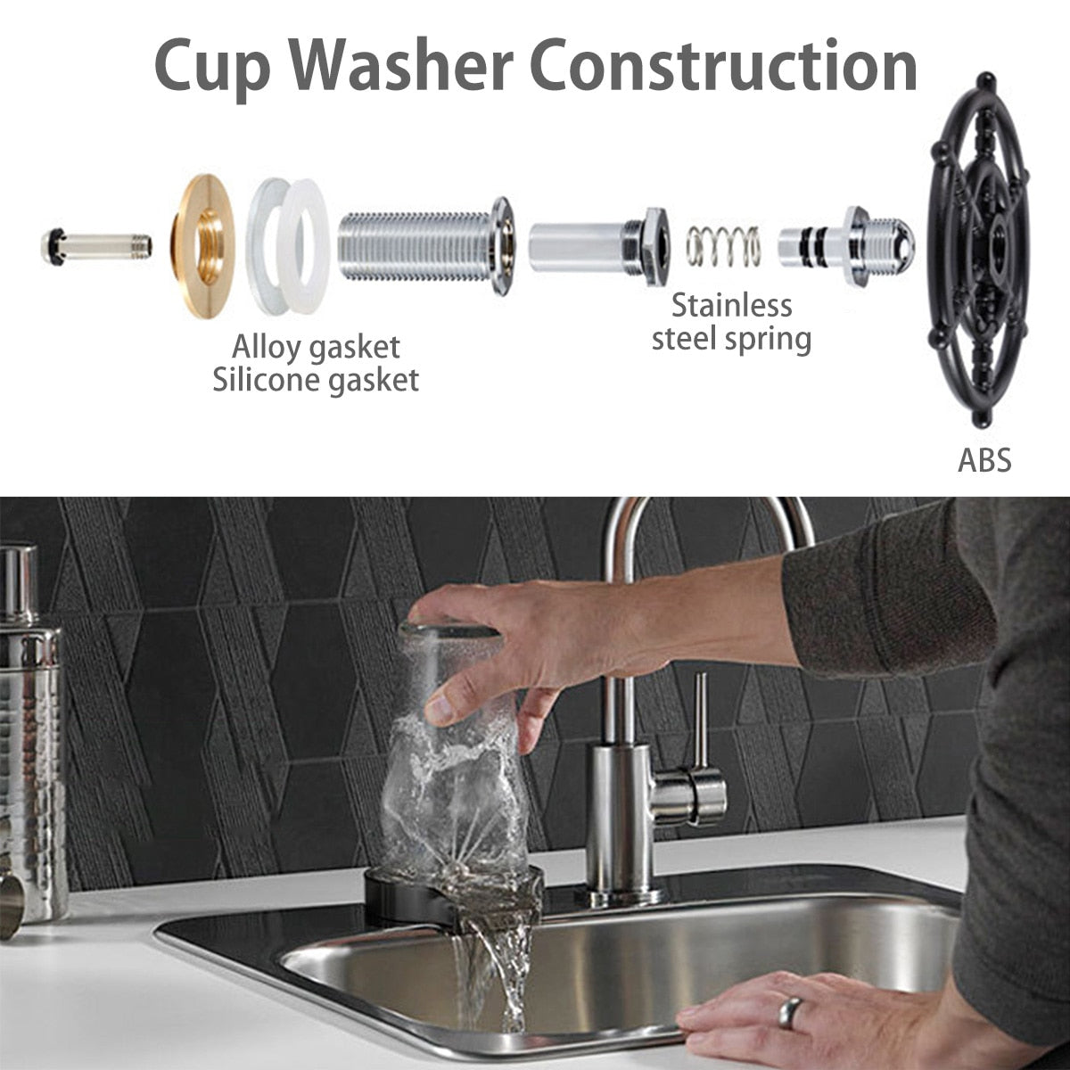 Automatic Cup Washer | Kitchen Sink Accessories